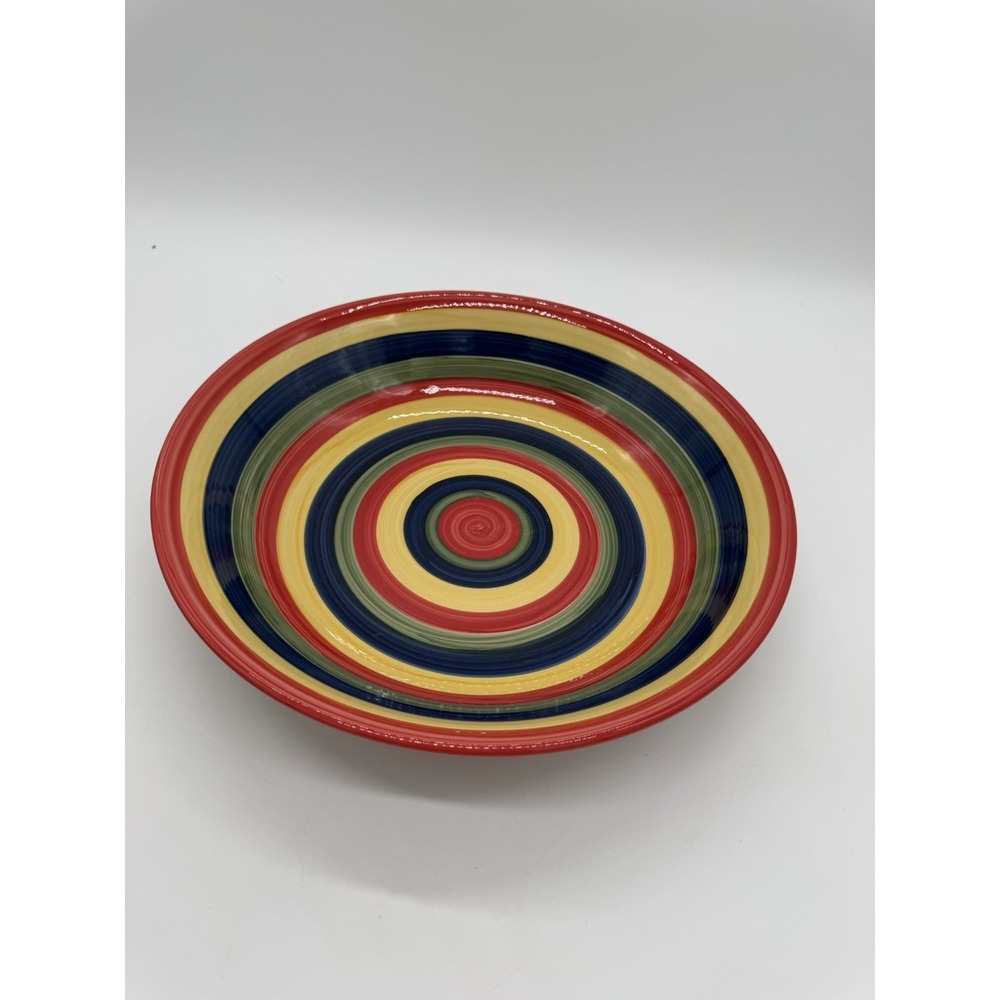 Hand Painted Swirl Pasta Bowl/Platter, 12.5" Excellent  Condition